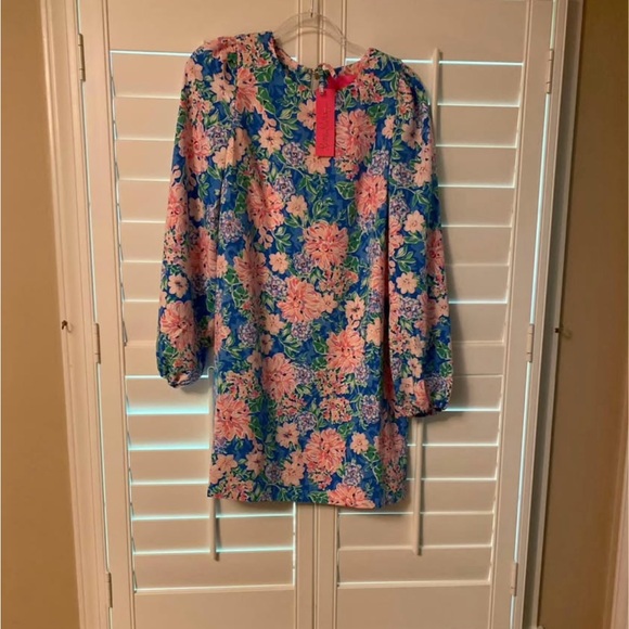 Lilly Pulitzer | Dresses | Lilly Pulitzer Blue And Pink Floral Dress